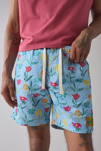 The Critical Slide Society Redondo Swim Short In Blue, Men's At Urban Outfitters