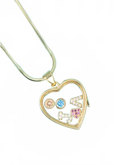 The Crowns Women's Customized Floating Heart Locket Locket & Chain In Gold