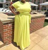 The Curve La Aruba Maxi Skirt Set In Lime In Green