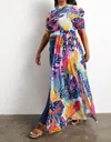 The Curve Tropical Breeze Maxi Top In Vibrant In Multi
