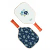 The Darling Effect Floral Pickelball Paddle In Light Blue In Blue