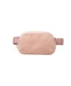 The Darling Effect Women's Cozy Belt Sling Crossbody Bag In Pink