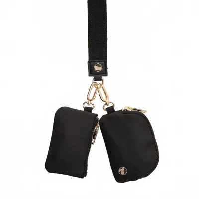 The Darling Effect Women's Dynamic Duo Pouch Wristlet In Black