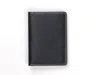 The Decent Living Handcrafted Full Grain Slim Leather Passport Wallet In Black