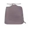 The Delarose Sisters Women's Neutrals / Brown Latte Cover Up Skirt In Brown