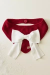 The Deluxe Pup Holiday Knit Pet Bandana In Red