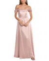 The Dessy Group Dessy Collection Off-the-shoulder Gown In Pink
