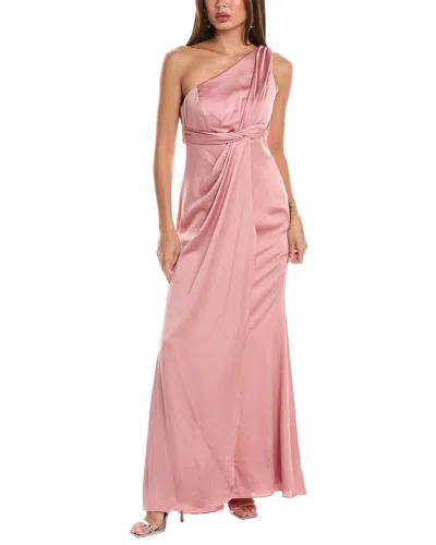 THE DESSY GROUP DESSY COLLECTION ONE-SHOULDER GOWN