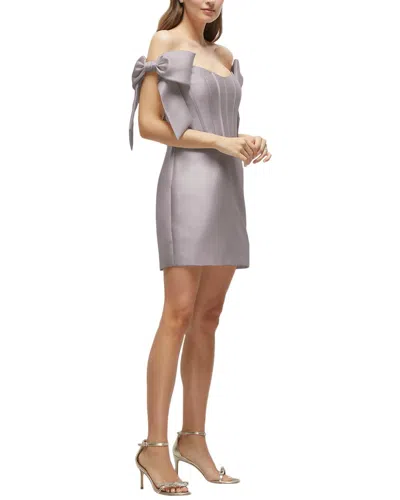 The Dessy Group Mini Dress In Gray