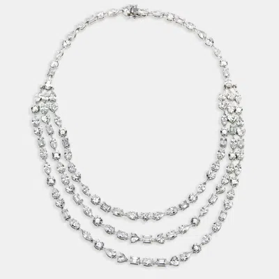 Pre-owned The Diamond Edit 58.5 Cts Lab Grown Diamond 18k White Gold Necklace