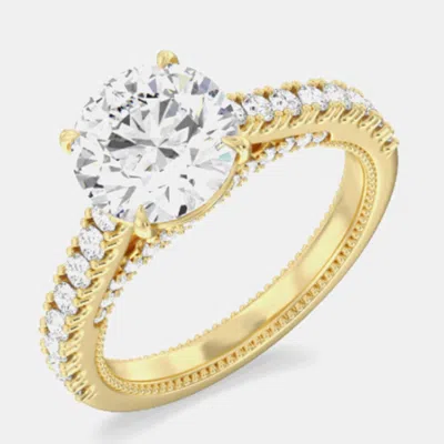 Pre-owned The Diamond Edit Gold Diamond Wedding Ring Lab Grown Round 1.80 Ct Igi Certified 14k Yellow Us 6