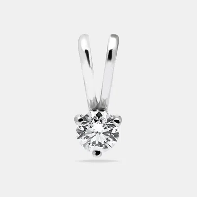 Pre-owned The Diamond Edit Lab Grown Diamond 0.32 Ct White Gold Pendant