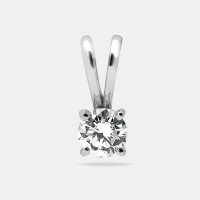 Pre-owned The Diamond Edit Lab Grown Diamond 0.54 Ct White Gold Pendant