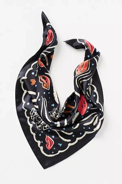The Dignani's Craft Market Printed Scarf In Black
