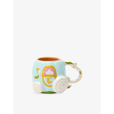 The Disney Store At Selfridges Cinderella Pumpkin-carriage Stoneware Mug In Multi-coloured