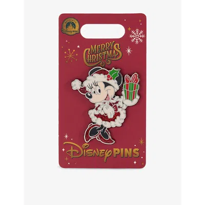 The Disney Store At Selfridges Multi-coloured Christmas Minnie Metal Pin Badge