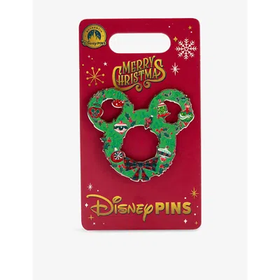 The Disney Store At Selfridges Multi-coloured Christmas Wreath Pin