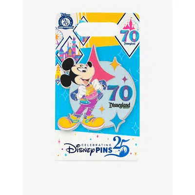 The Disney Store At Selfridges Multi-coloured Disney 70th Anniversary Of Disneyland Resort Mickey Mouse Metal Pin Badge
