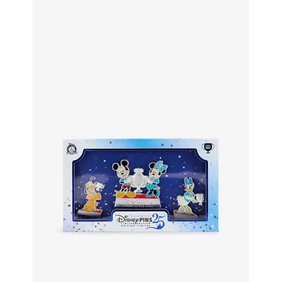 The Disney Store At Selfridges Multi-coloured Mickey Mouse, Minnie Mouse, Daisy Duck And Pluto Set Of Three Metal Pins