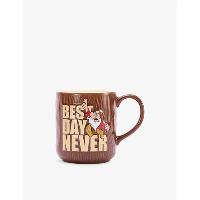 The Disney Store At Selfridges 's Snow White And The Seven Dwarfs Grumpy Stoneware Mug In Brown