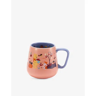 The Disney Store At Selfridges Winnie The Pooh Autumn Ceramic Mug 425ml Multi-coloured