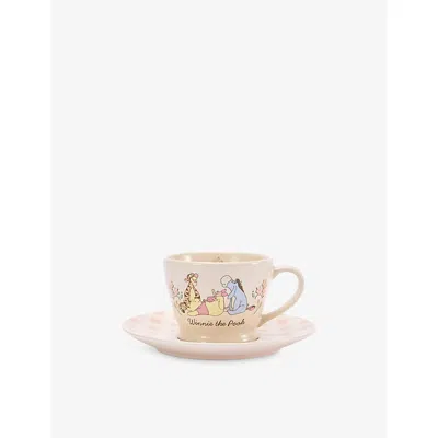 The Disney Store At Selfridges Winnie-the-pooh Stoneware Tea Cup And Saucer