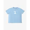The Disney Store At Selfridges Womens Blue Disney X Skinnydip Unisex Disneyland Enjoy Cotton-jersey T-shirt In Blue