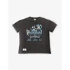 The Disney Store At Selfridges Womens Grey Disney X Skinnydip Unisex Tinker Bell Graphic Acid Wash Cotton-jersey T-shirt In Gray