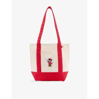 The Disney Store At Selfridges Womens Minnie Mouse Canvas Tote Bag Multi-coloured