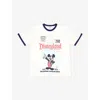 The Disney Store At Selfridges Womens Multi Disney X Skinnydip Unisex Disneyland Mickey Graphic Ringer Cotton-jersey T-shirt In White