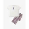 The Disney Store At Selfridges Womens Multi Disney X Skinnydip Unisex Disneyland Mickey Mouse Cotton Pyjama Set In Multi