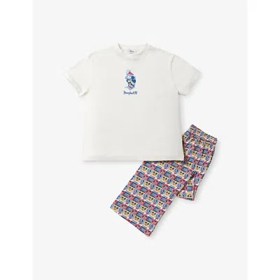 The Disney Store At Selfridges Womens Multi Disney X Skinnydip Unisex Disneyland Mickey Mouse Cotton Pyjama Set