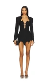The Dolls House Aurora Mini Dress In Black
