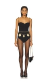 The Dolls House Martina Romper In 黑色