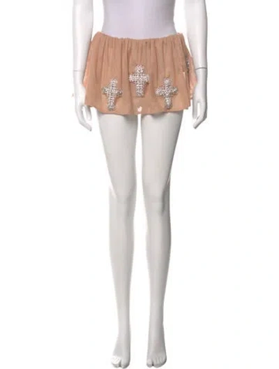 Pre-owned The Dolls House Printed Mini Skirt In Multi