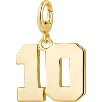 The Drip Bros Drip Digits Number Pendant Charm In Gray