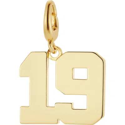 The Drip Bros Drip Digits Number Pendant Charm In Neutral