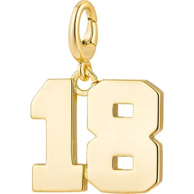 The Drip Bros Drip Digits Number Pendant Charm In Neutral