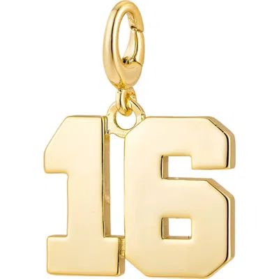 The Drip Bros Drip Digits Number Pendant Charm In Purple