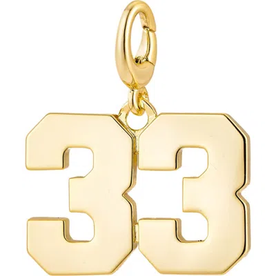 The Drip Bros Drip Digits Number Pendant Charm In Purple