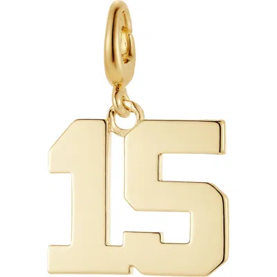The Drip Bros Drip Digits Number Pendant Charm In Red