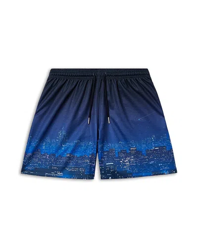 The Drip Shop Boys' City Lights Shorts - Big Kid In Blue
