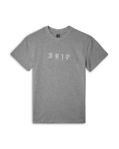 The Drip Shop Boys' Drip Hibiscus Tee - Big Kid In Gray