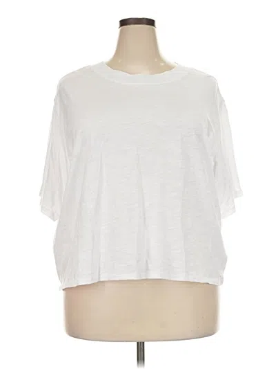 Pre-owned The Drop 3/4 Sleeve T-shirt In White