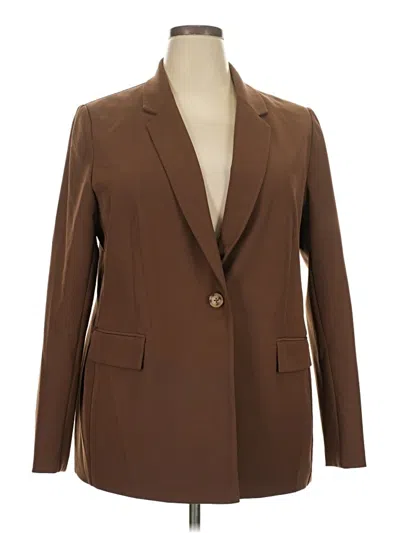 Pre-owned The Drop Blazer Jacket In Brown
