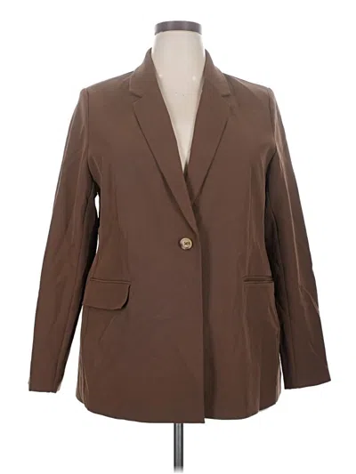 Pre-owned The Drop Blazer Jacket In Brown