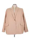 The Drop Blazer Jacket In Tan
