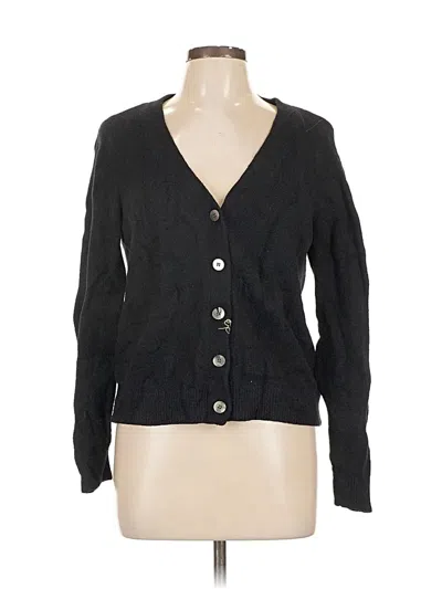 Pre-owned The Drop Cardigan Sweater In Black