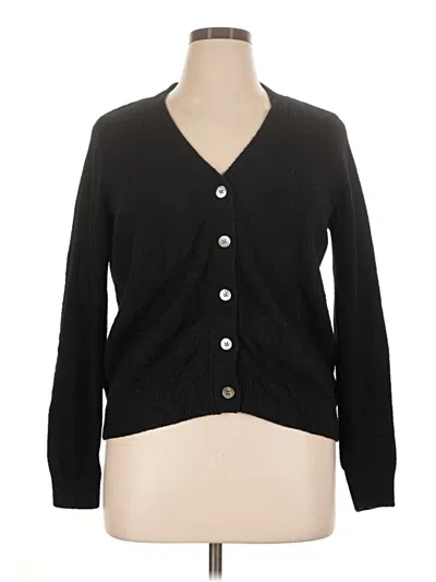 Pre-owned The Drop Cardigan Sweater In Black