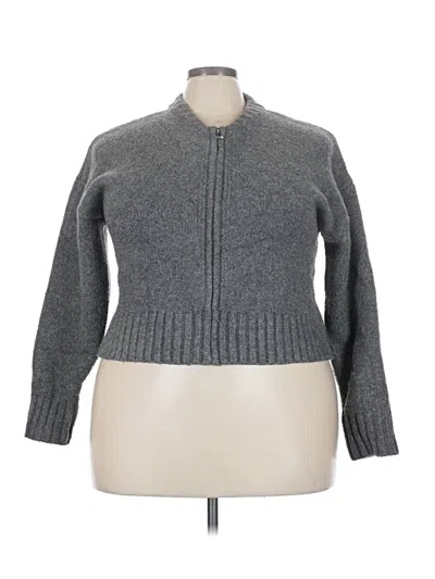 Pre-owned The Drop Cardigan Sweater In Gray